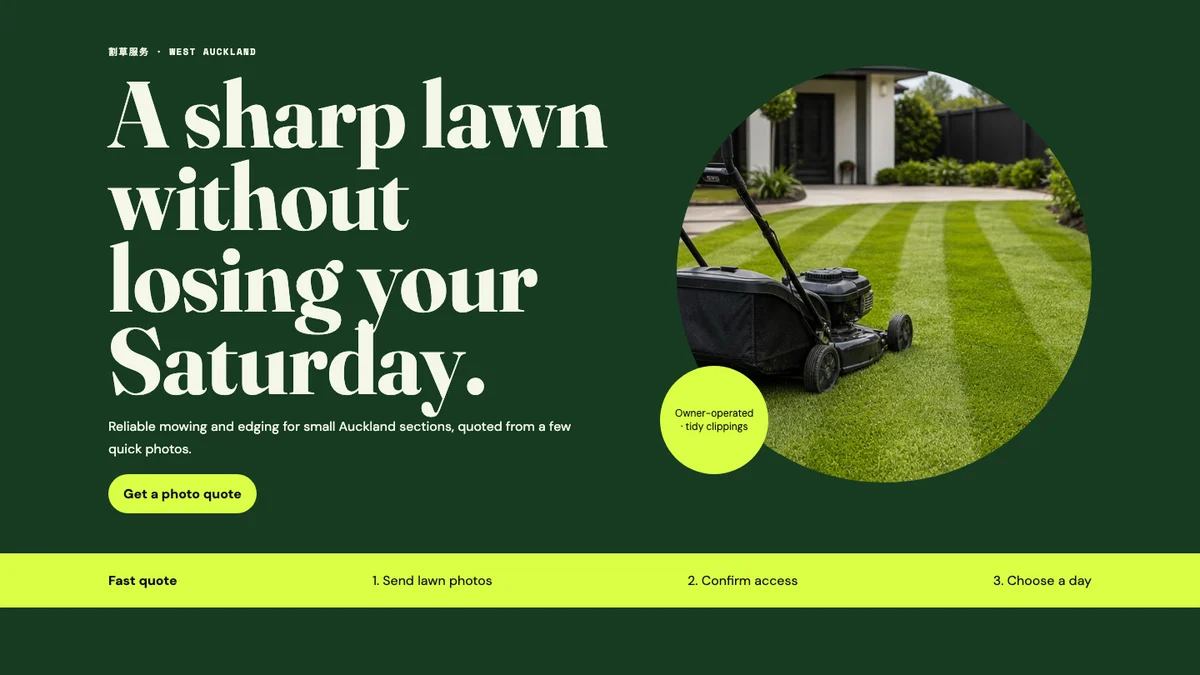 Cutline Lawns官网案例首页
