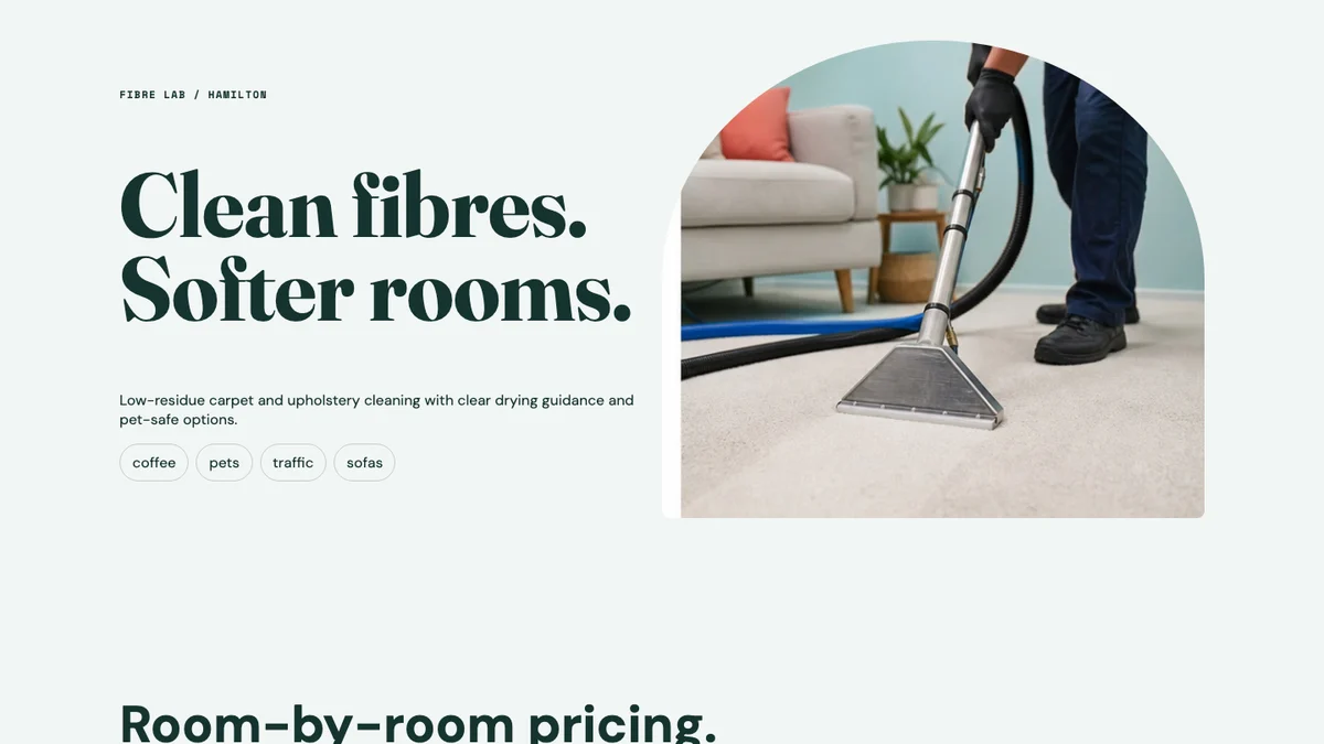 FibreFresh Carpet Care官网案例首页