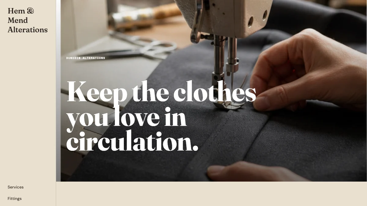 Hem & Mend Alterations官网案例首页